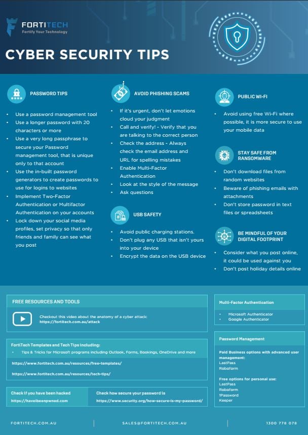 FortiTech - David speaks: Cyber security awareness training