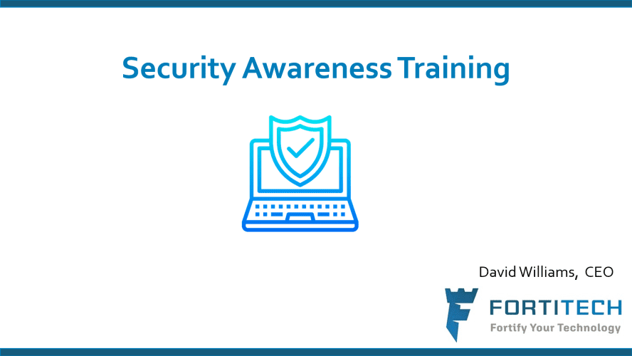 David Speaks: Security Awareness Training